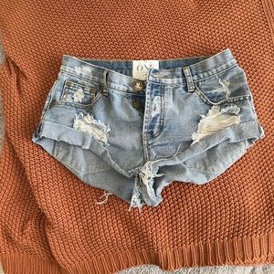 One by teaspoon Jean shorts
